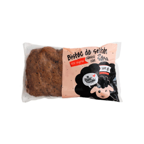 Bistec 500gr Vegetal con Salsa Marca Eco veg